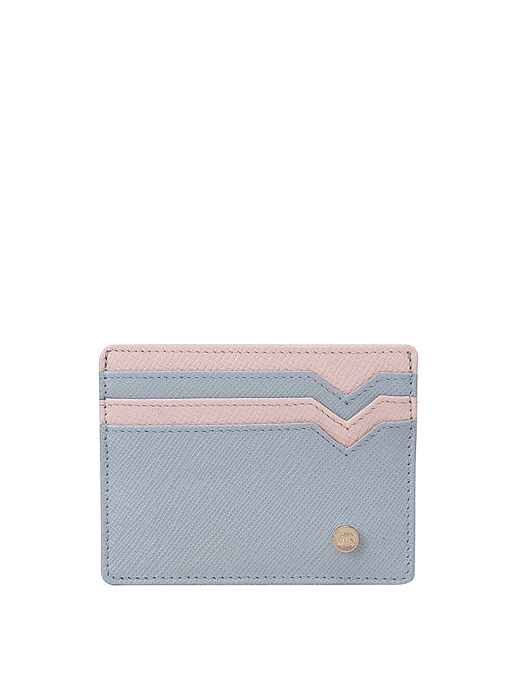 Grey Saffiano Card Case
